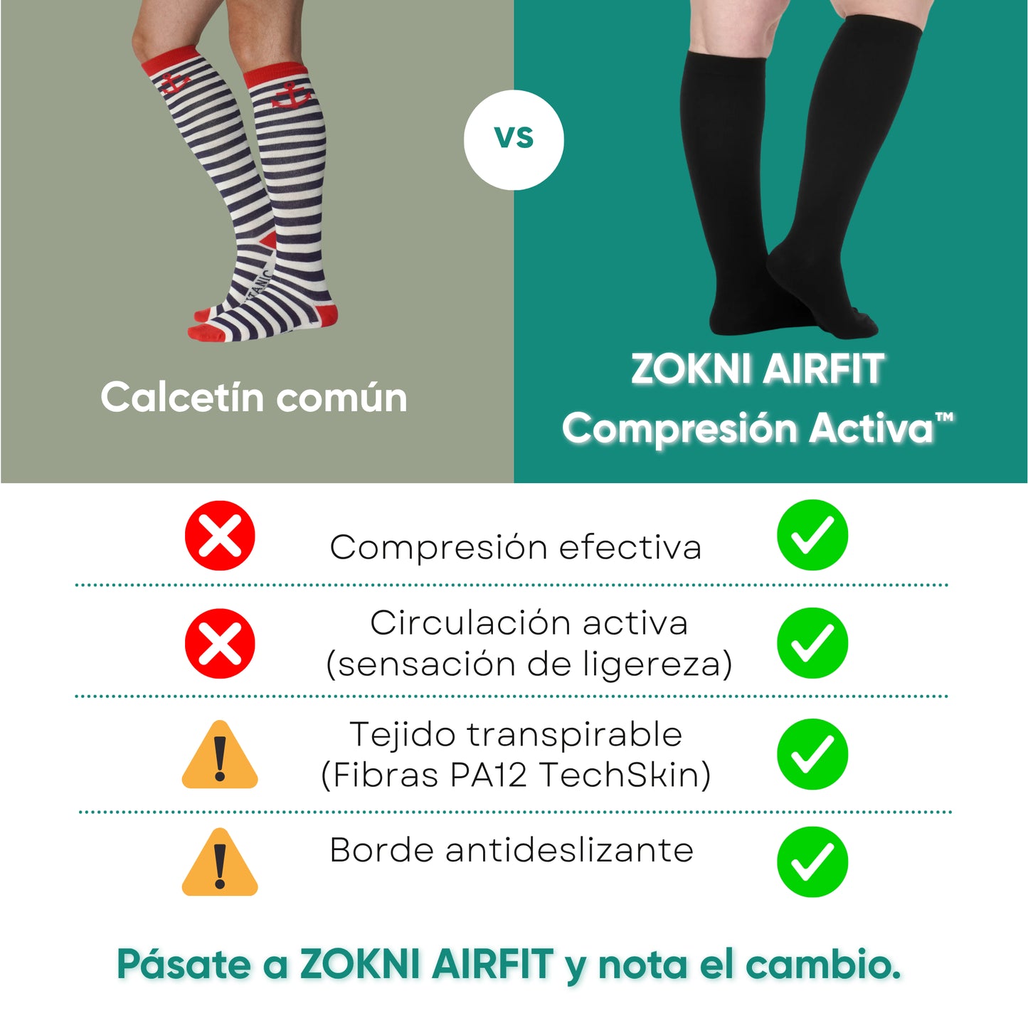 ZOKNI AIRFIT Compresión Activa™